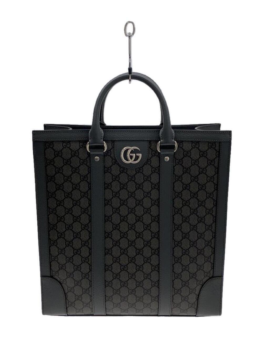 Gucci GG Canvas Tote Bag Gray All over